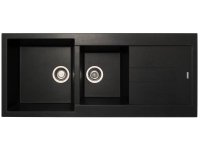 Мойка для кухни каменная Longran Amanda AMG 116х50 Оникс