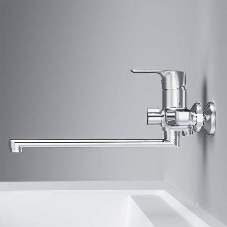 Смеситель для ванны AM.PM Gem F90A90000 универсальный Хром 