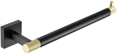 Полотенцедержатель Rose RG3006H, золото/черный 