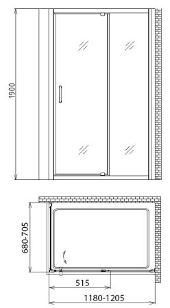 Душевой уголок Gemy Sunny Bay S28191B-A70 