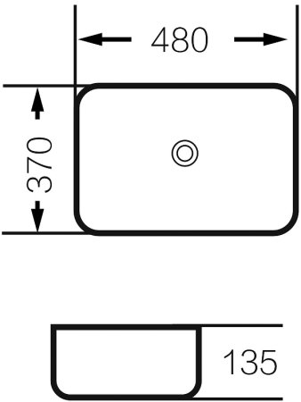 Раковина-чаша Grossman 48 GR-3016OLM Светло-зеленая матовая 