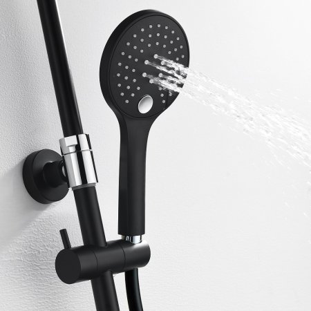 Душевая стойка WasserKRAFT Elbe A17401 черная 