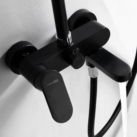 Душевая стойка WasserKRAFT Elbe A17401 черная 