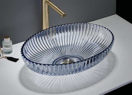 Раковина-чаша CeramaLux 51 GL49-L1 Светло-голубая 