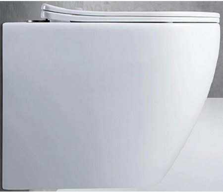 Унитаз CeramaLux CL2196-1 подвесной Белый с сиденьем Микролифт 