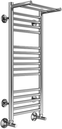 Водяной полотенцесушитель Terminus Аврора П16 300x780 4660059582344 с полкой Хром 