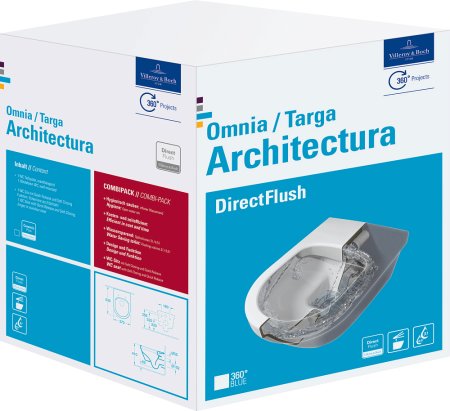 Унитаз подвесной Villeroy & Boch Omnia Architectura 5684HR01 альпийский белый 