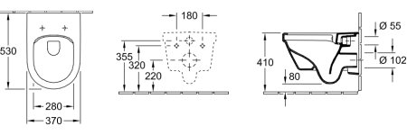 Унитаз подвесной Villeroy & Boch Omnia Architectura 5684HR01 альпийский белый 