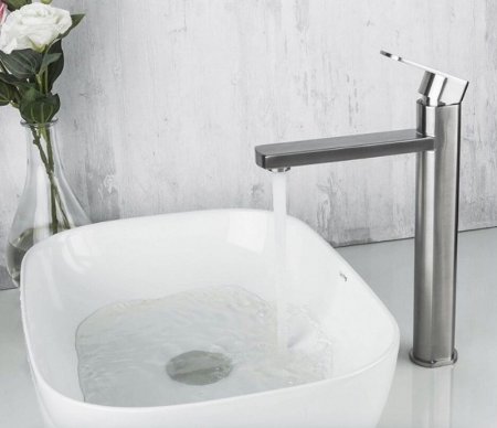 Смеситель для раковины Frap H805 F10805-2 Нержавеющая сталь 