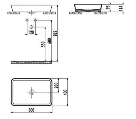 Раковина-чаша Creavit Loop 60 LP060-00CB00E-0000 Белая 
