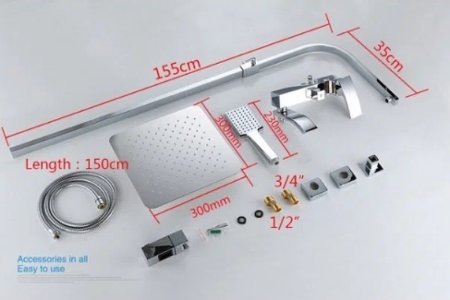 Душевая система Gappo G07 G2407-11 Хром 