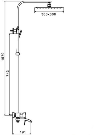 Душевая система Gappo G07 G2407-11 Хром 