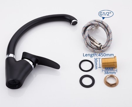 Смеситель для кухни Frap F4101-11 Черный матовый 