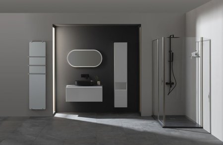 Душевая система Allen Brau Infinity 5.21012-31 Черная матовая 