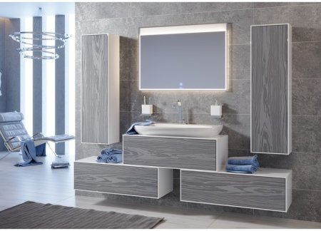 Тумба Aqwella 5 Stars Genesis 100 GEN0310MG подвесная Миллениум серый 