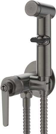 Смеситель ESKO Bangkok Gun metal" скрытого монтажа с гигиеническим душем (SMHBGGM)" 