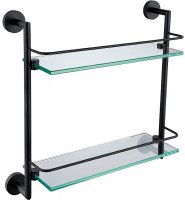 Стеклянная полка Allen Brau Priority 6.31015-31 Черная матовая
