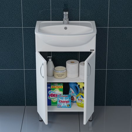 Тумба Санта Сити 50 с умывальником Уют 50 