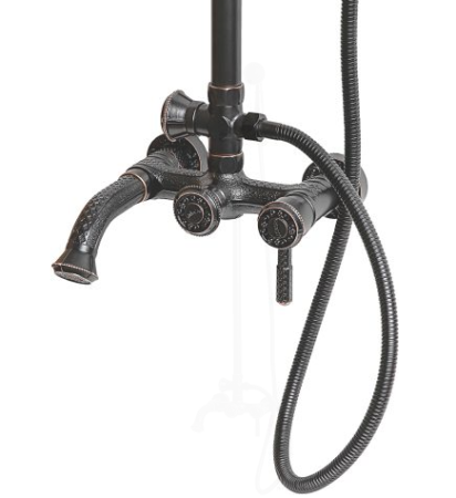 Душевая система Milacio Vitoria MC.101.BBR чёрный 