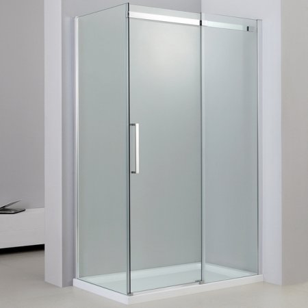 Душевой уголок Black&White Stellar Wind S508 5088012 профиль Серебристый хром стекло прозрачное 