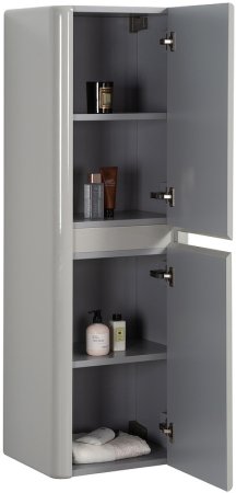 Шкаф пенал Black&White Universe U915 45 915.SC подвесной Glossy light grey 