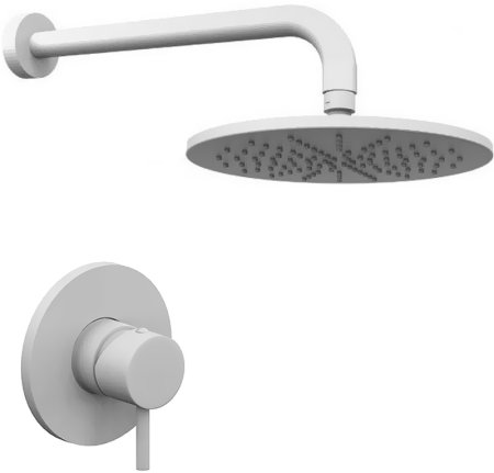 Душевая система Paffoni Light KITLIG011BO Белая матовая 