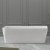 Ванна из искусственного камня ABBER Stein AS9616 белая матовая 