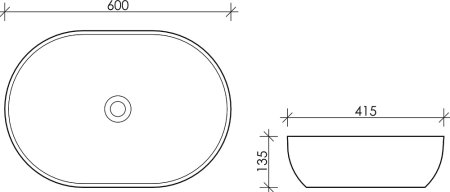 Раковина Ceramica Nova Element 60 см CN5009 