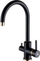 Смеситель Paulmark Essen Es213211-401BR для кухонной мойки, антрацит-бронза Смеситель Paulmark Essen Es213211-401BR для кухонной мойки, антрацит-бронза