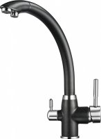 Смеситель Granula GR-2167 черный для кухонной мойки