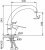 Смеситель для кухни Frap H13-1 F4113-1 Хром матовый 