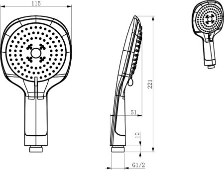 Смеситель D&K Berlin Technische DA1433515 для ванны с душем 