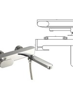 Смеситель для ванны HOFFNUNG HFG-0202 Смеситель для ванны HOFFNUNG HFG-0202
