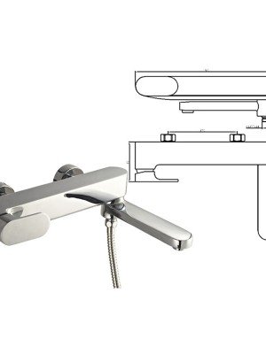 Смеситель для ванны HOFFNUNG HFG-0202 
