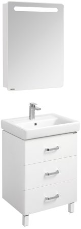 Зеркальный шкаф Aquaton Америна 60 R 1A135302AM01R с подсветкой Белый 