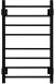 Полотенцесушитель электрический Energy Grand P 800x500 черный матовый, форма лесенка прямая, квадратный профиль, скрытое/наружное подключение, 800мм x 531мм 
