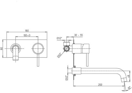 Смеситель для раковины Paini Cox 78PJ208P Золото 