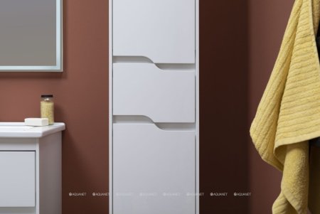 Шкаф-пенал для ванной Aquanet Модена 35 белый 