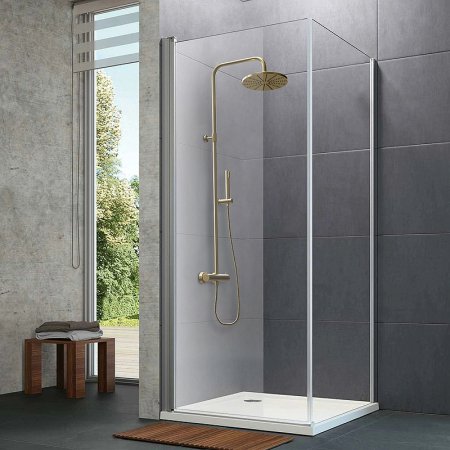 Душевая система Paini Cox 78PJ689TH Матовое золото 