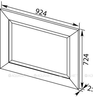 Зеркало Aquanet Мадонна 90 белый 
