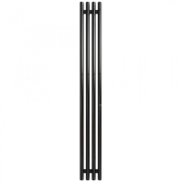 Полотенцесушитель электрический Grois Quartet GR-135 180х1500 с 3 перекладинами. Чёрный матовый