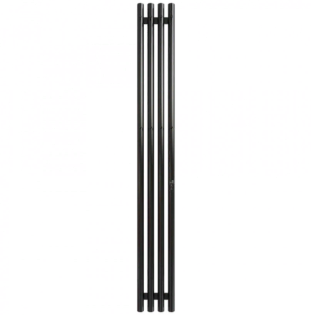 Полотенцесушитель электрический Grois Quartet GR-135 180х1500 с 3 перекладинами. Чёрный матовый 