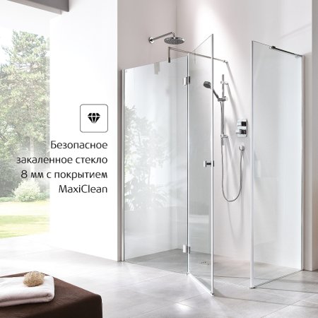 Душевая дверь Roca Metropolis 90 MP3409012M профиль Хром стекло прозрачное 