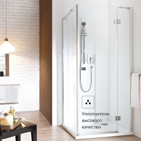 Душевая дверь Roca Metropolis 90 MP3409012M профиль Хром стекло прозрачное 