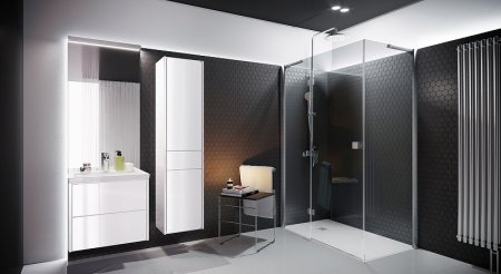 Душевая дверь Roca Metropolis 90 MP3409012M профиль Хром стекло прозрачное 