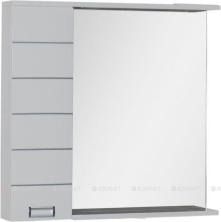 Зеркало-шкаф Aquanet Доминика 90 R LED белый 