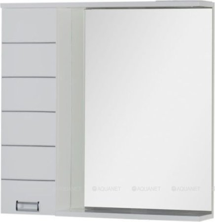 Зеркало-шкаф Aquanet Доминика 90 R LED белый 