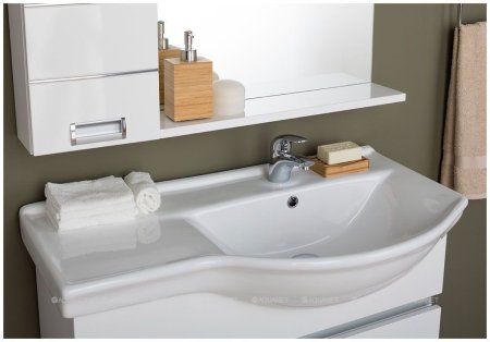 Зеркало-шкаф Aquanet Доминика 90 R LED белый 