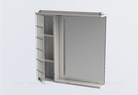 Зеркало-шкаф Aquanet Доминика 90 R LED белый 