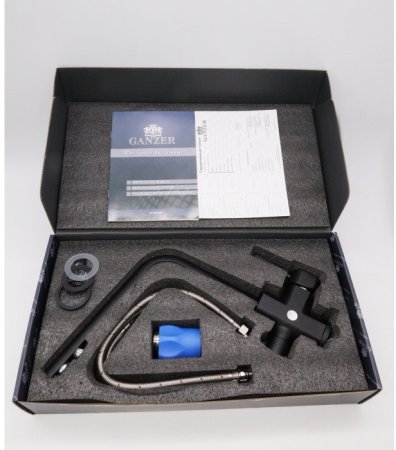 Cмеситель для кухни под фильтр GANZER REIN GZ16034C BLACK 